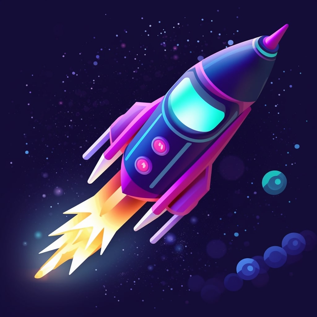 Rocket représentant la rapidité d'un hébergement web